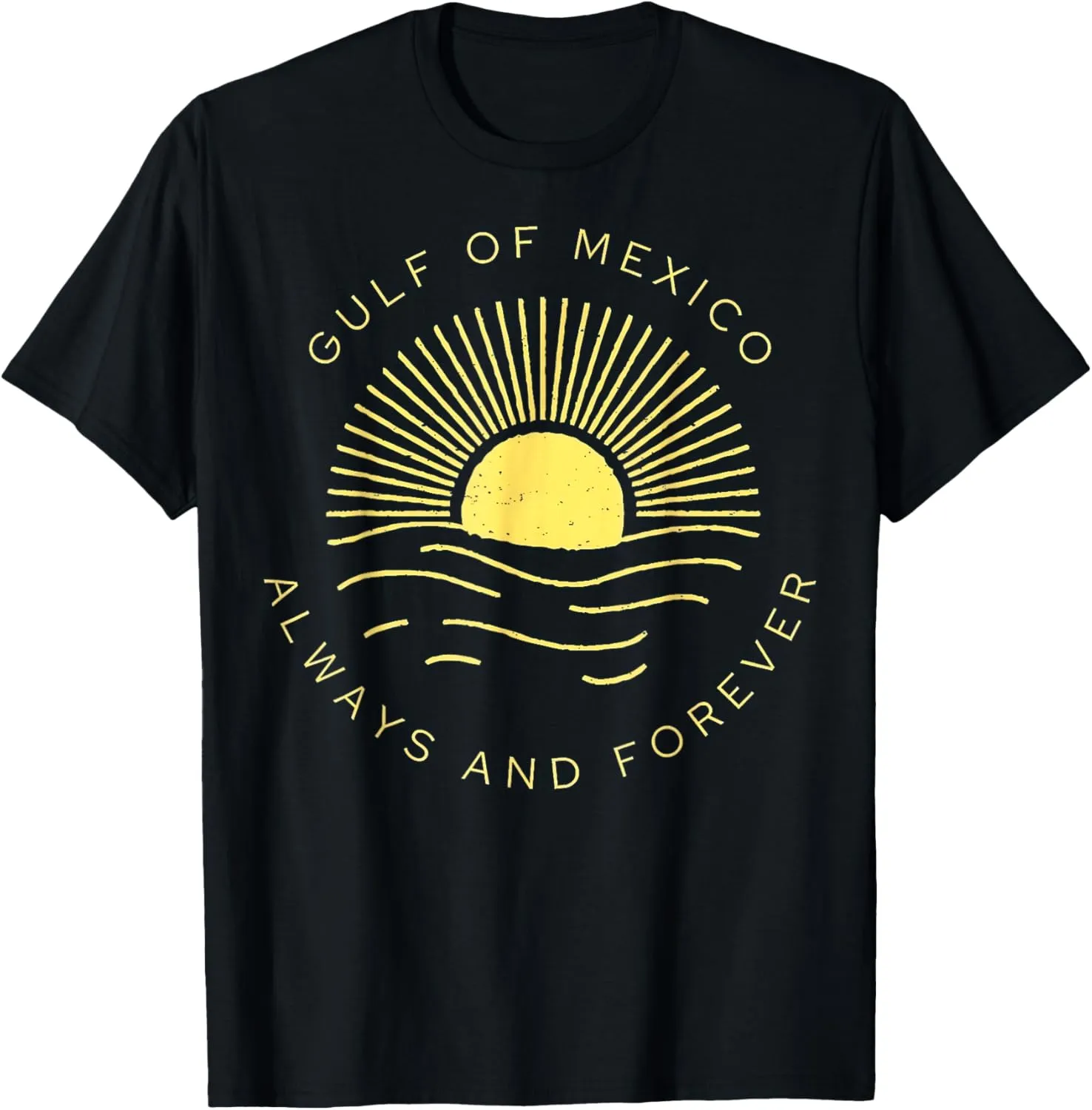 Gulf of Mexico Always & Forever Vintage Sunset Political T-Shirt