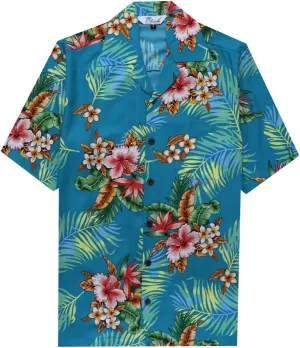 Hawaiian Shirt for Men Floral Aloha Beach Casual Short Sleeve Shirts for Mens