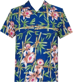 Hawaiian Shirt for Men Floral Aloha Beach Casual Short Sleeve Shirts for Mens