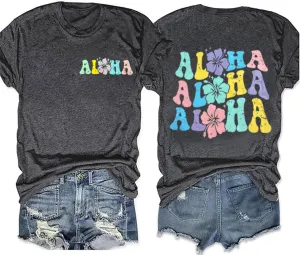 Hawaiian Shirt Women Family Vacation Tee Girls Hawaii Trip Summer Vacation T-Shirt