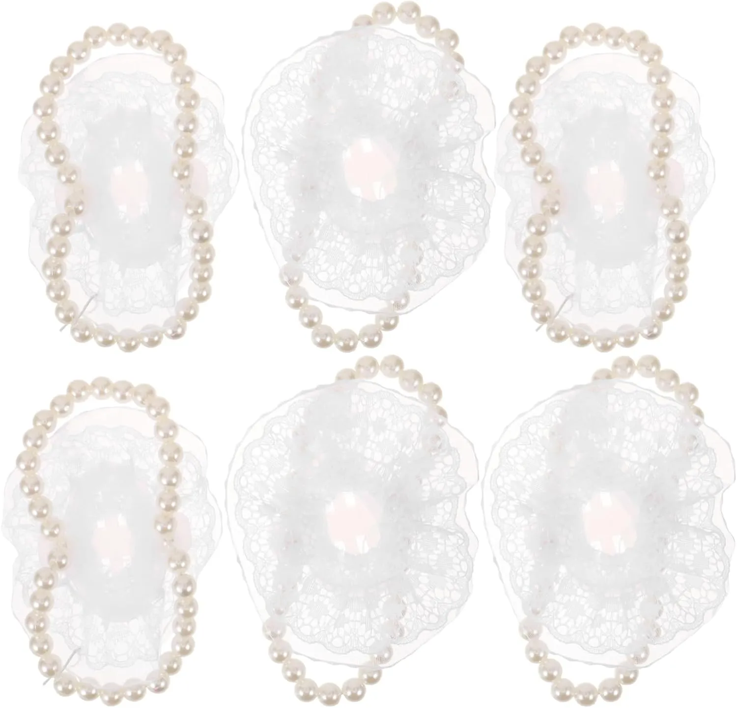 Homoyoyo 10pcs Elegant Pearl Wrist Corsages for Weddings DIY Bridal Accessories Sophisticated Pearl Chain Decoration for Bridesmaids and Bridal Party Celebrations