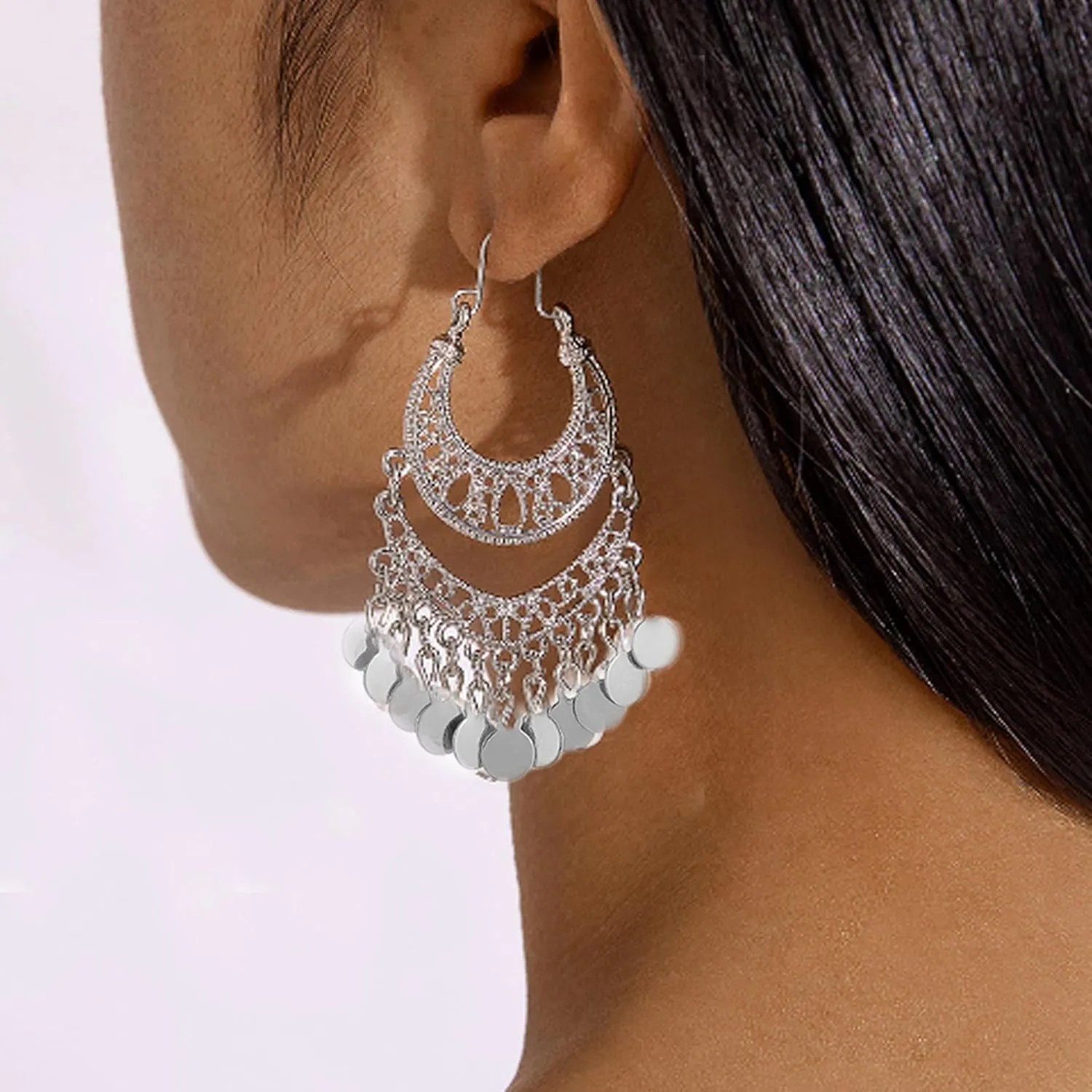 Indian Gold Jewelry Earrings for Women Jhumkas Chandelier Dangle Earring Bollywood Party Accessories Ethnic Gift Set Traditional Indian Earrings for Women Handmade Jhumka Jewelry Chandelier Dangle Ethnic Accessories