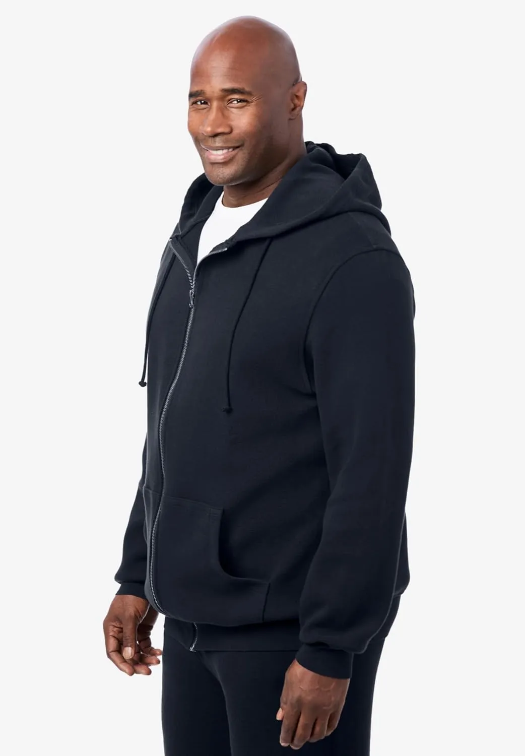 KingSize Men's Big & Tall Heavyweight Double Knit Zip Hoodie