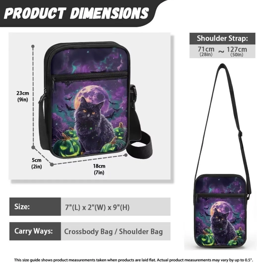 Kuiaobaty Women Shoulder Bag Crossbody Bag Halloween Messenger Bag Sling Bag