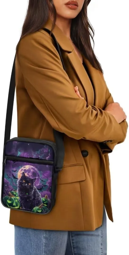 Kuiaobaty Women Shoulder Bag Crossbody Bag Halloween Messenger Bag Sling Bag