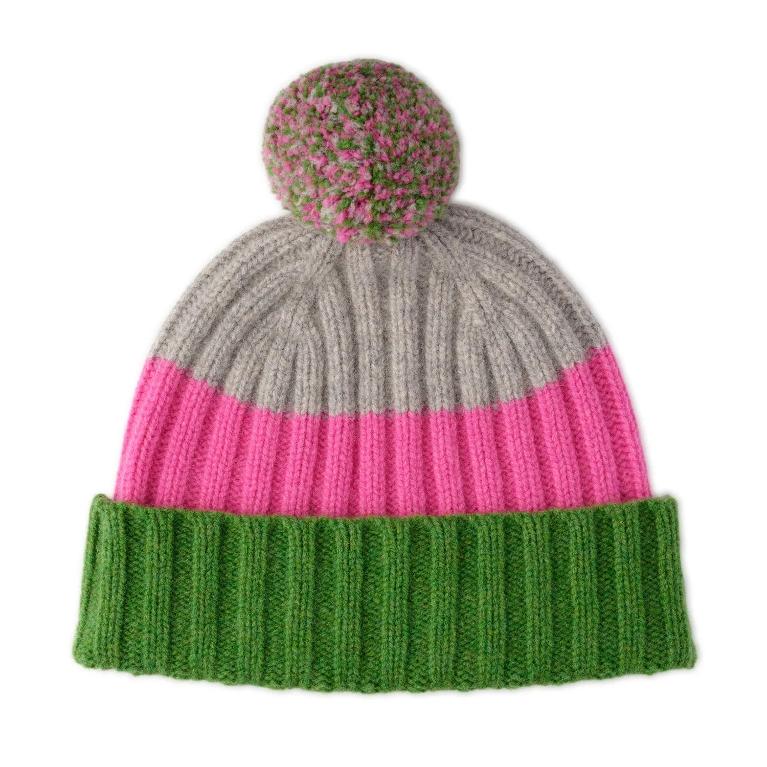 Ladies Chunky Knit Pom Pom Hat | Gala | Lomond Lambswool