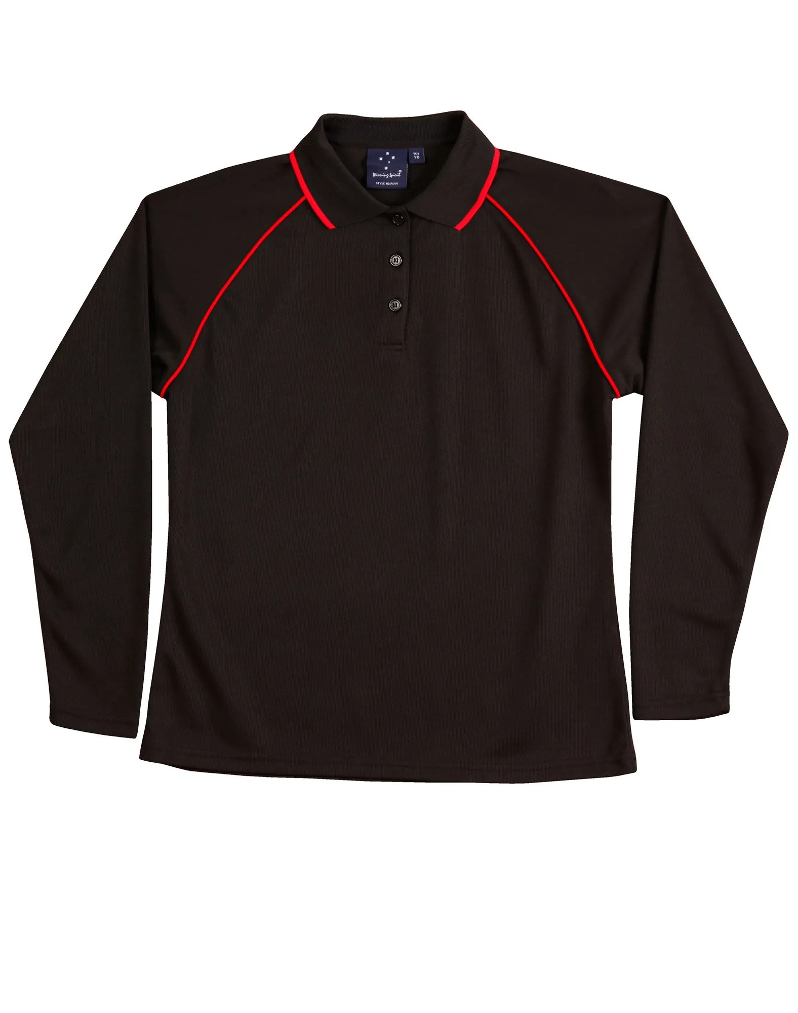 Ladies Cooldry Long Sleeve Contrast Polo - PS44