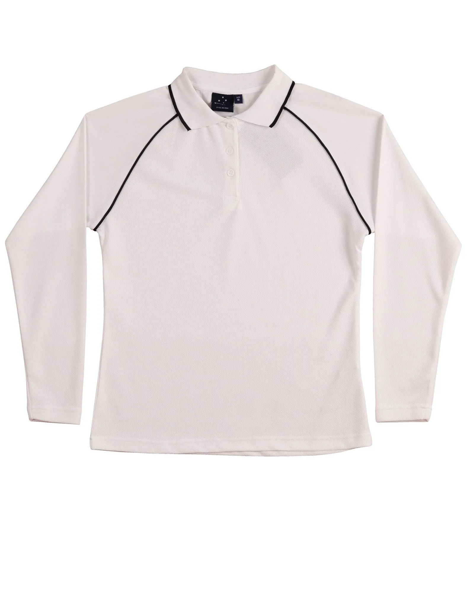 Ladies Cooldry Long Sleeve Contrast Polo - PS44