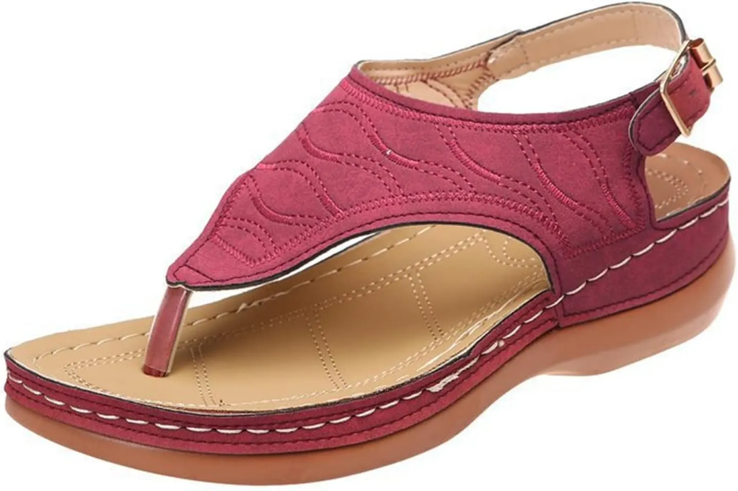 Ladmiple Sandals Women Summer Fashion Comfortable Flip Flop Arch Support Slippers Beach Roman Open Toe Orthopedic Sandal