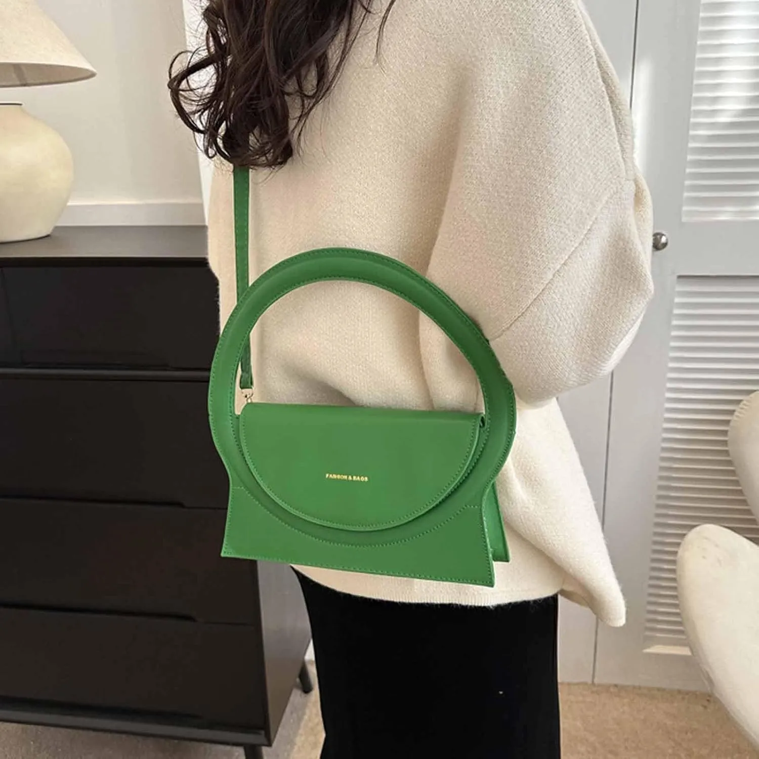 LAPRBY Women's Y2k Retro Top Handle Hobo Bag PU Leather Crossbody Shoulder Bag Handbag Purse Totes Satchels Trendy