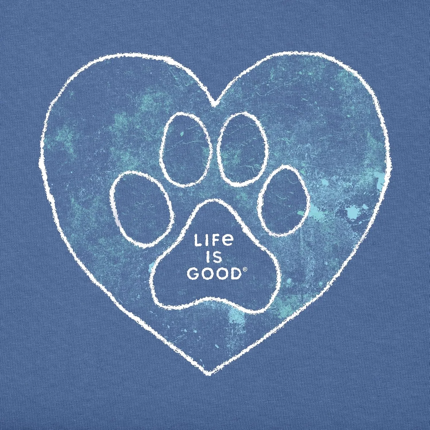Life is Good Women's Crusher Tee, Short Sleeve Cotton Graphic T-Shirts, Trippy Paw