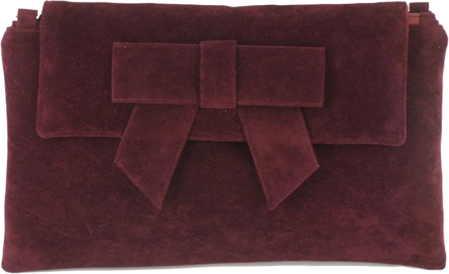 LONI Womens Clutch Bag Shoulder Bag Wristlet in Suede Faux Leather
