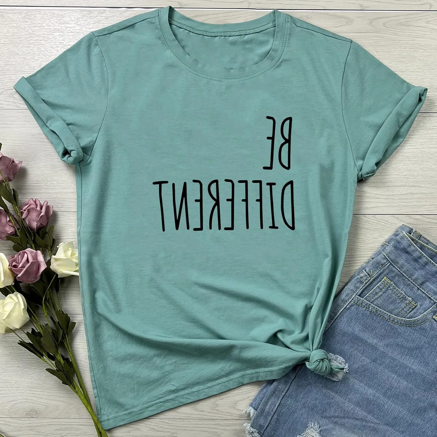 LOOKFACE Women's Cute T Shirt Junior Tops Teen Girls Graphic Tees