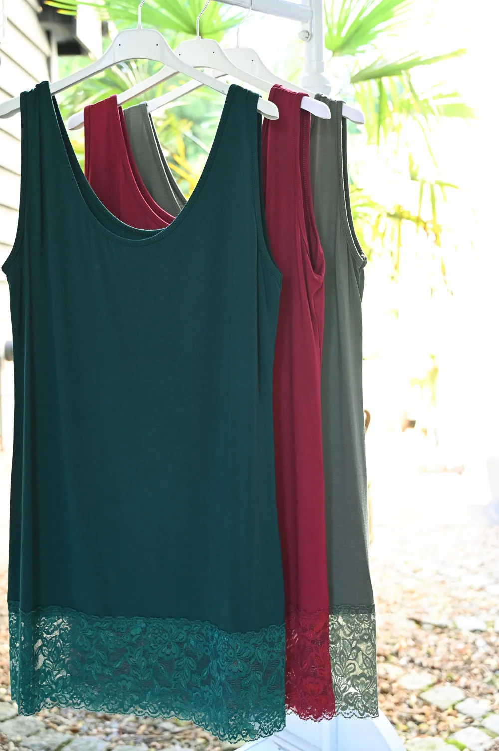 Medium Lace Hem Vest Top