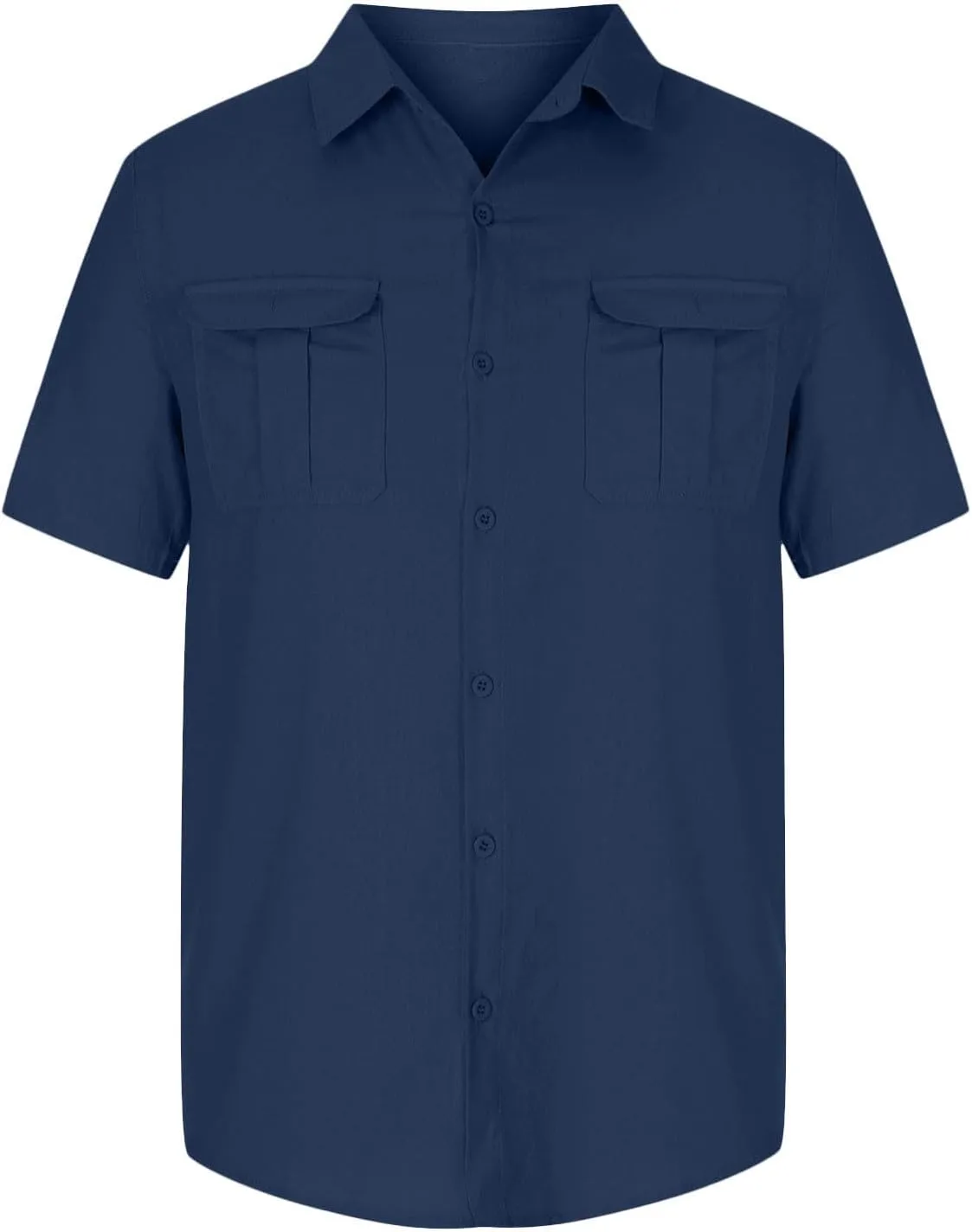 Men's Cotton Linen Short Sleeve Shirts 2025 Summer Tops Button Down Casual Collared Shirts Vacation Beach Outfits