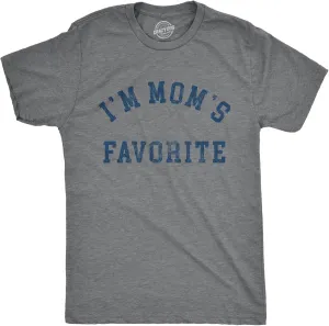 Mens Im Moms Favorite T Shirt Funny Family Sibling Children Joke Tee for Guys