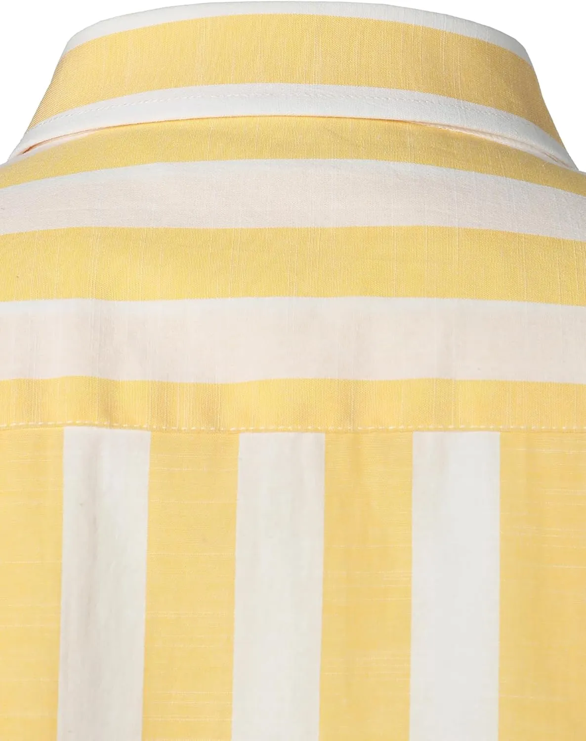Men's Summer Casual Cotton Linen Striped Shirt Button Down Short Sleeve Shirts