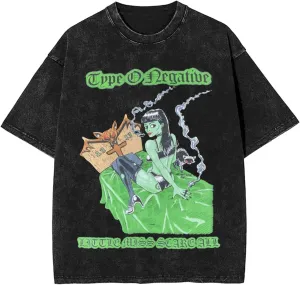 Mens Y2k Vintage Short Sleeve Shirts Streetwear Tops Tshirt Unisex Oversized Graphic Tees