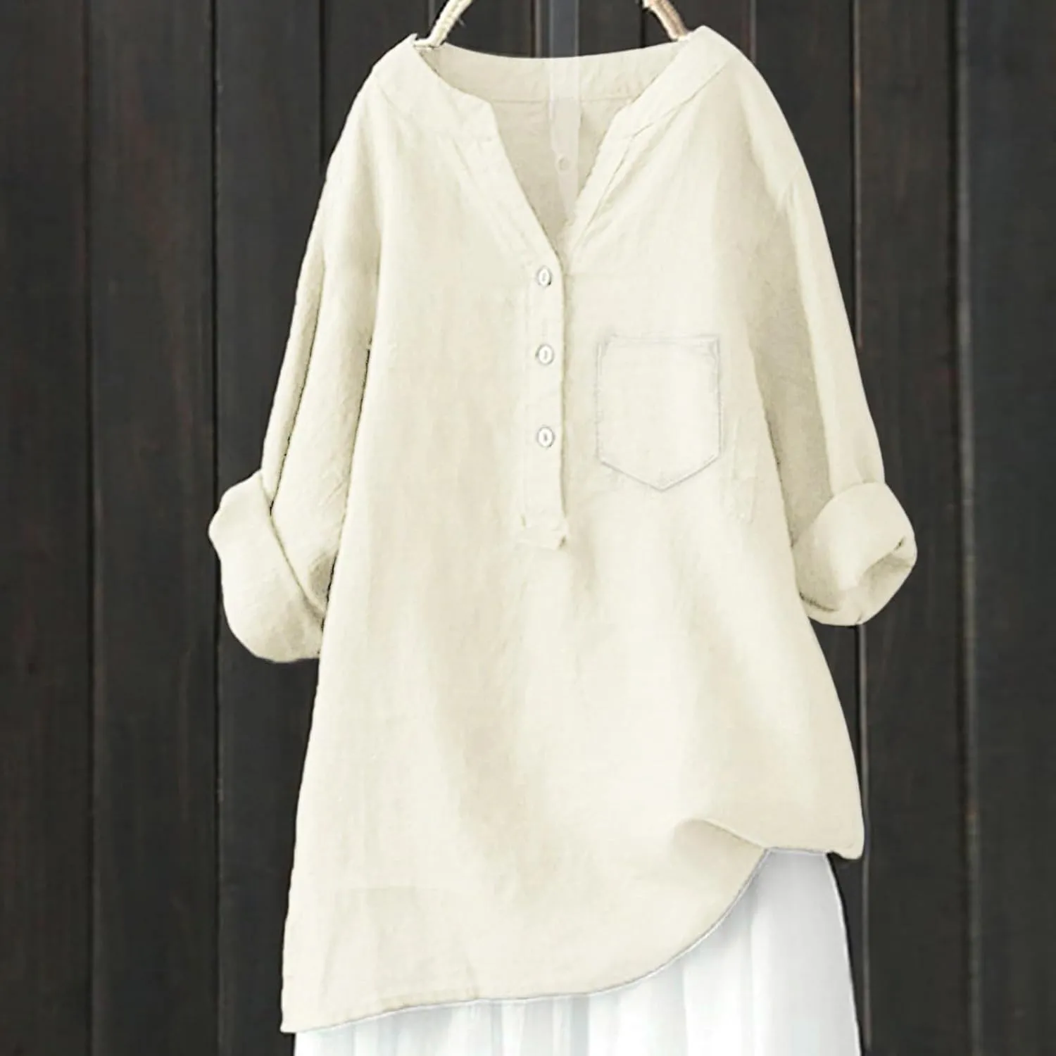 NBXNZWF Womens Cotton Linen Shirts 2025 Summer Plus Size Long Sleeve Top Dressy Casual Button Down Loose Gauze Blouses
