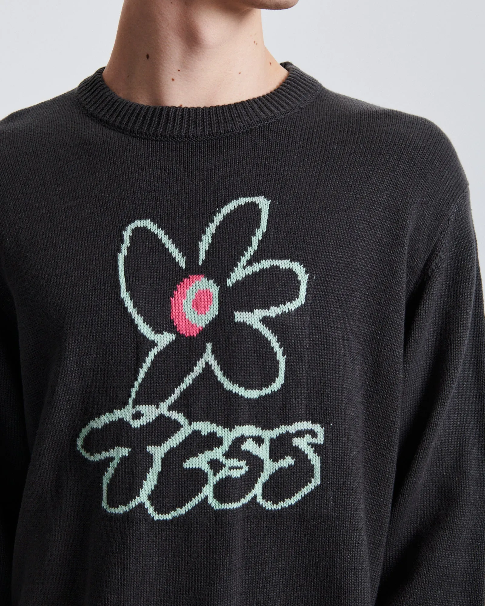 Neon Crew Knit - Black