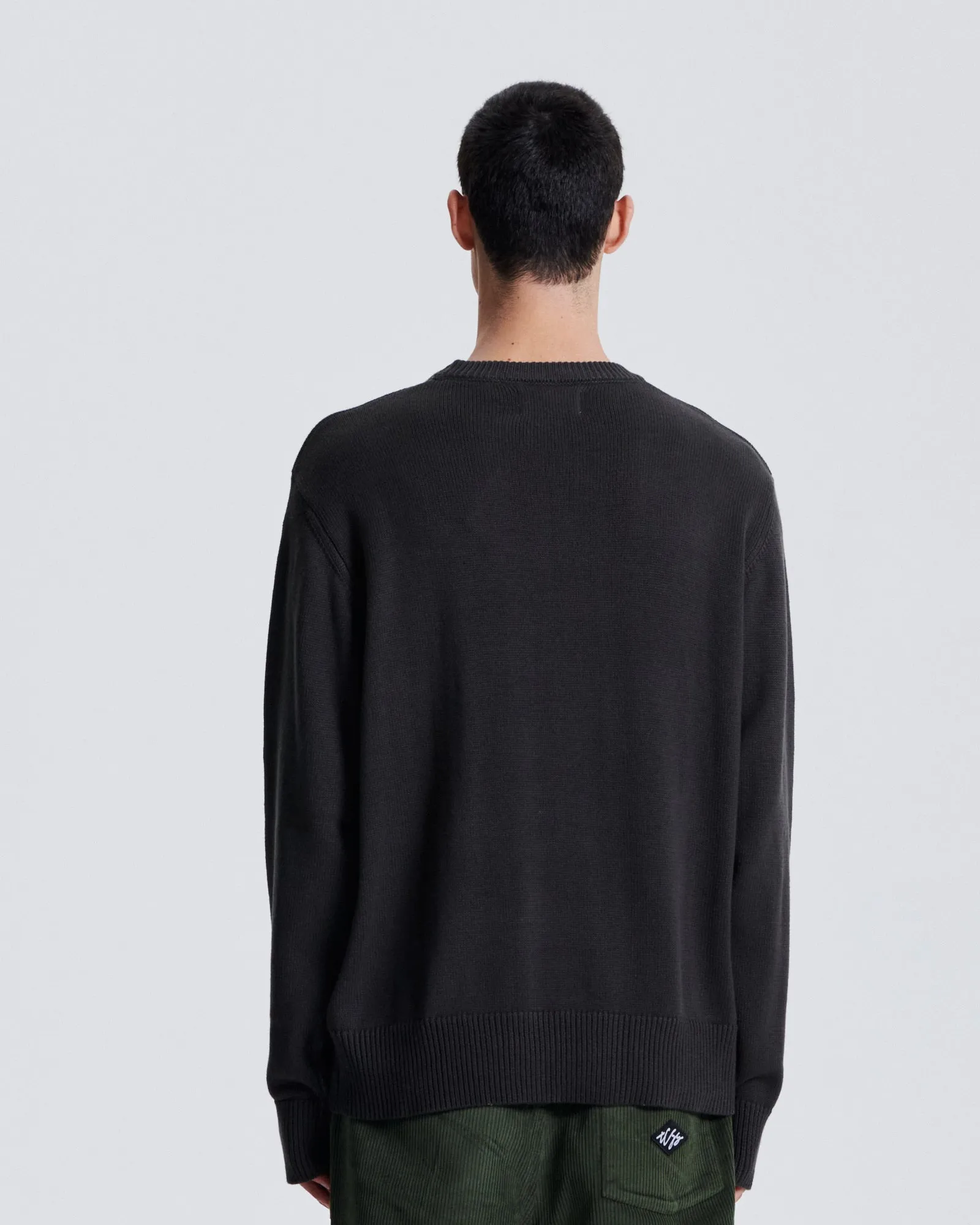 Neon Crew Knit - Black