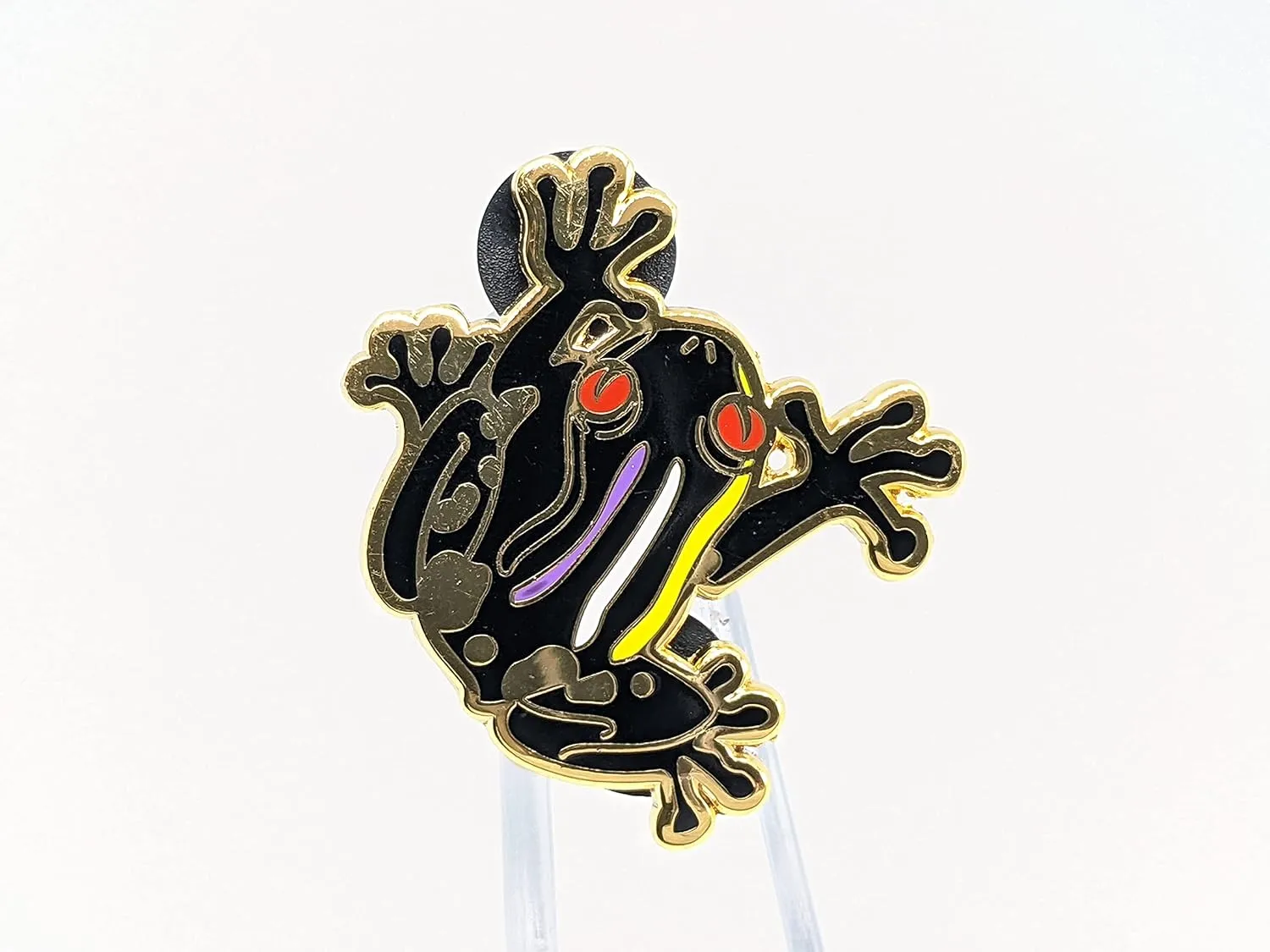 Nonbinary Frog Pin | Nonbinary Pride Tree Frog Enamel Pin in Subtle LGBT  Non Binary Flag Colors | Subtle Pride Jewelry | Gay Frog Pin