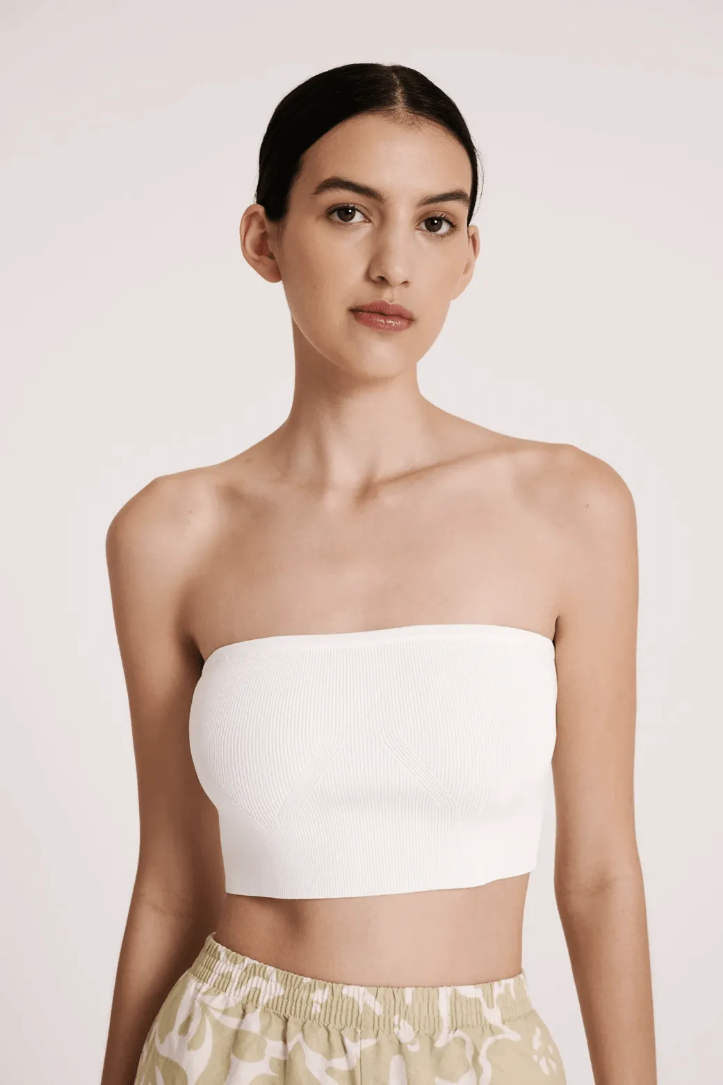 NUDE LUCY MANU KNIT BANDEAU - SALT