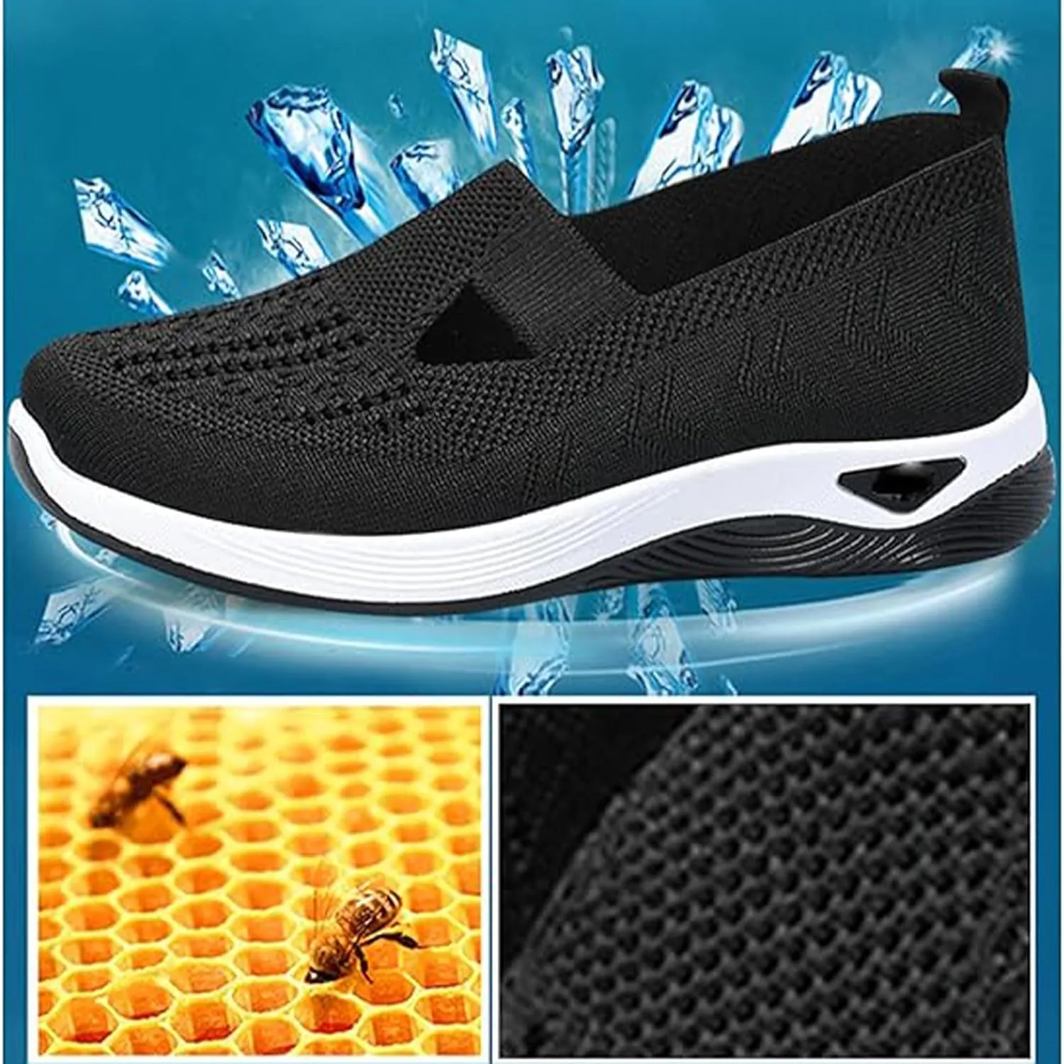 Orthowalkway Womens ShoesWomen's Woven Orthopedic Breathable Soft Shoes,Zapatos Ortopdicos para Mujer, Women's Woven Orthopedic Breathable Soft Sole Shoes