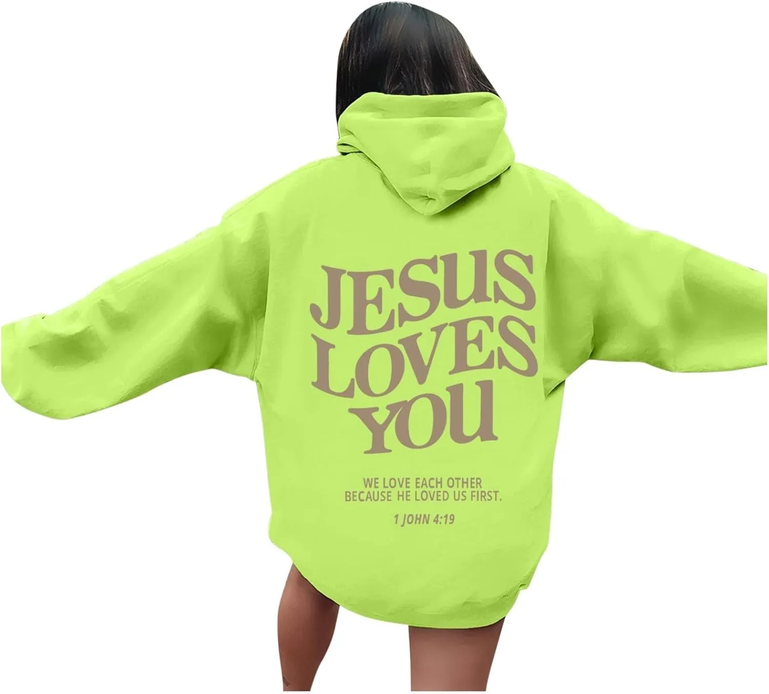 Oversized Graphic Sweatshirts For Teen Girls Cute Letter Printed Long Sleeve Casual Hoodies For Women Y2k Pullover