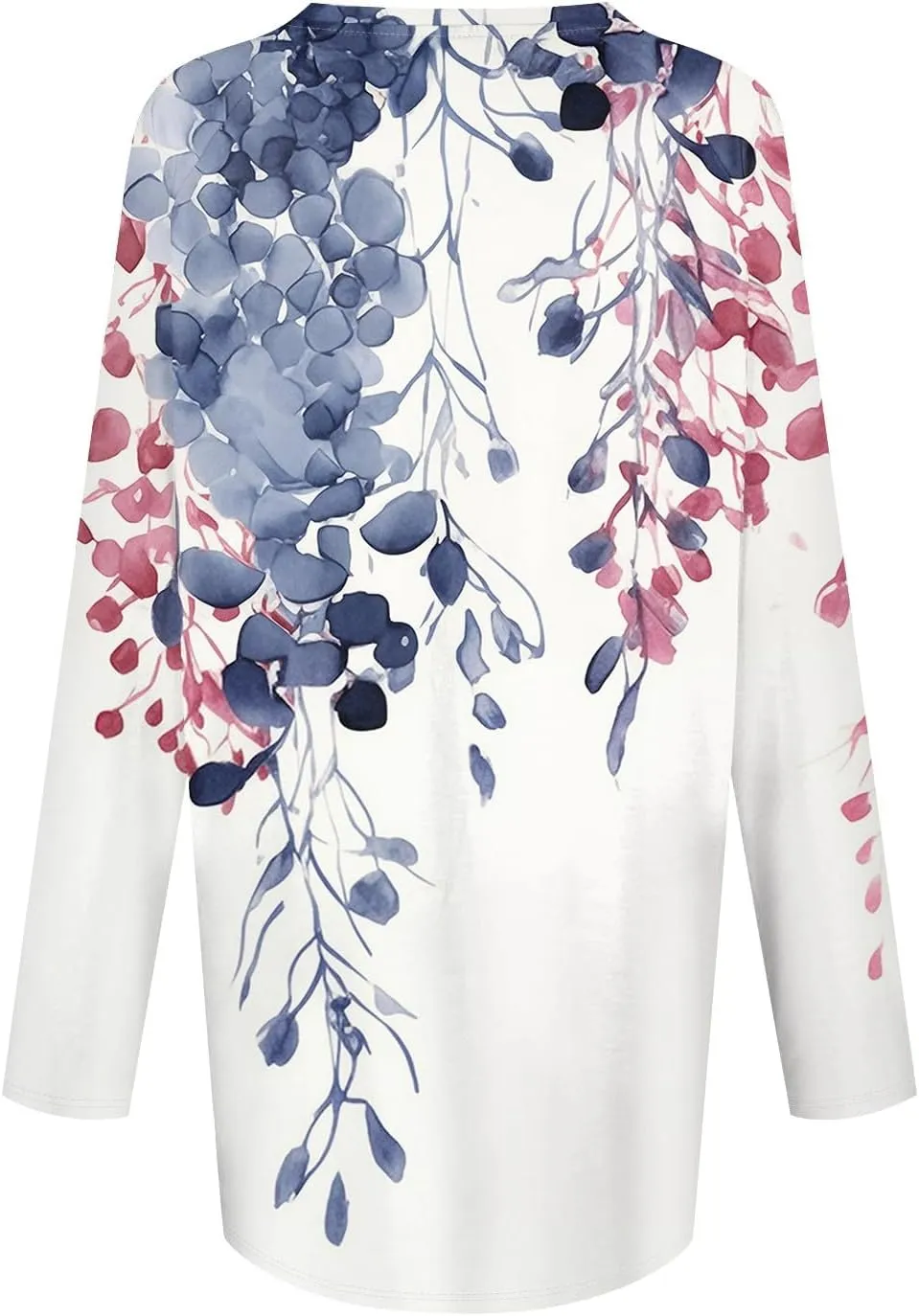 Oversized Tshirts for Women Long Sleeve Womens Tops Dressy Casual Fall V Neck Tunic Tops, Small-8X-Large