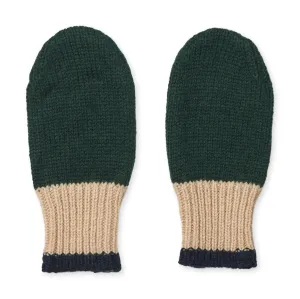 Pipi Baby Mittens - Hunter Green Multi Mix