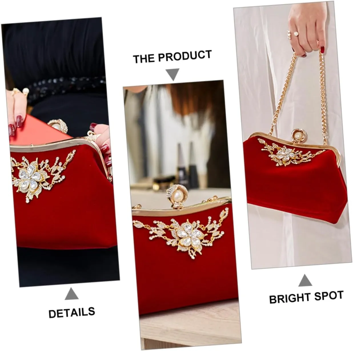 Plush Evening Bag Ladies Crossbody Bags Retro Decor White Wedding Handbags for Women Clutch Bag Prom