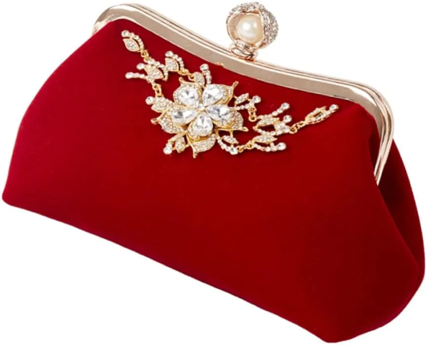Plush Evening Bag Ladies Crossbody Bags Retro Decor White Wedding Handbags for Women Clutch Bag Prom