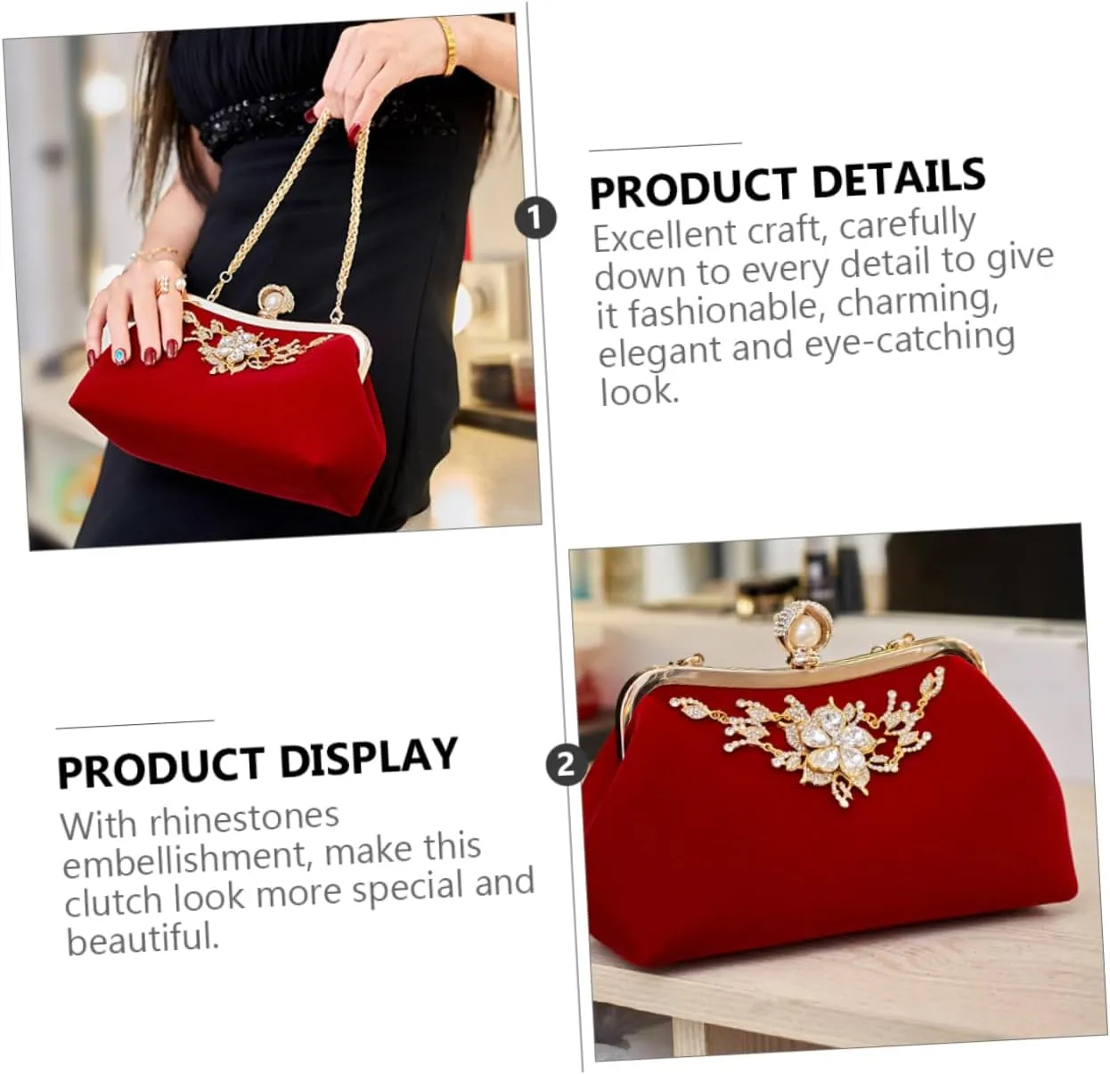 Plush Evening Bag Ladies Crossbody Bags Retro Decor White Wedding Handbags for Women Clutch Bag Prom