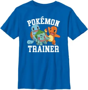 Pokemon Kids Trainer 1 Boys Short Sleeve Tee Shirt