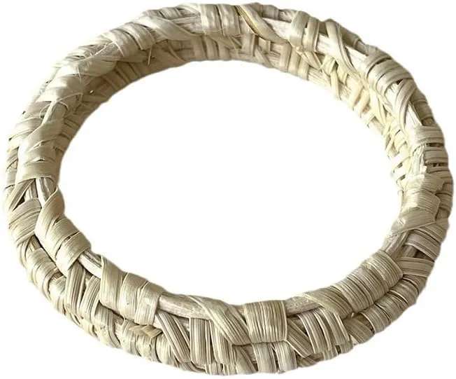 Rattan Bracelet Handmade Straw Wicker Braid Cuff Bangle Lightweight Bohemian Rattan Woven Chunky Bracelets for Women