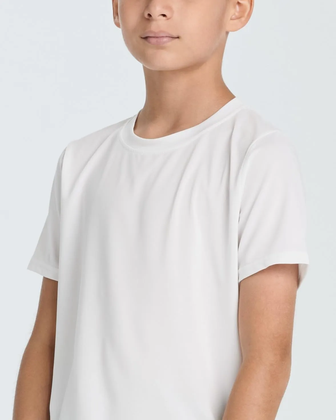 Real Essentials 5 Pack: Youth Dry-Fit Wicking Active Athletic Performance Short Sleeve T-Shirt Boys & Girls Shirts