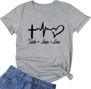 ROSEPARK Womens Graphic Cute Cotton Funny T Shirt Tees Gift Ideas