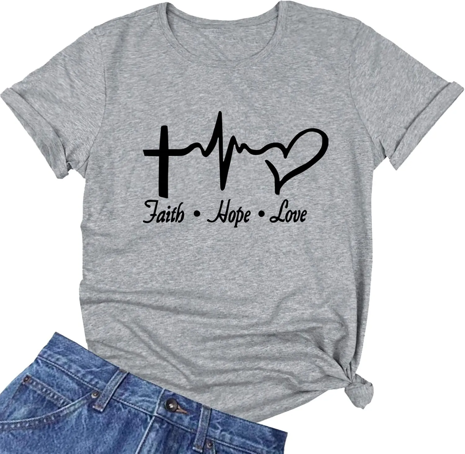 ROSEPARK Womens Graphic Cute Cotton Funny T Shirt Tees Gift Ideas