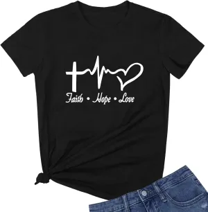 ROSEPARK Womens Graphic Cute Cotton Funny T Shirt Tees Gift Ideas
