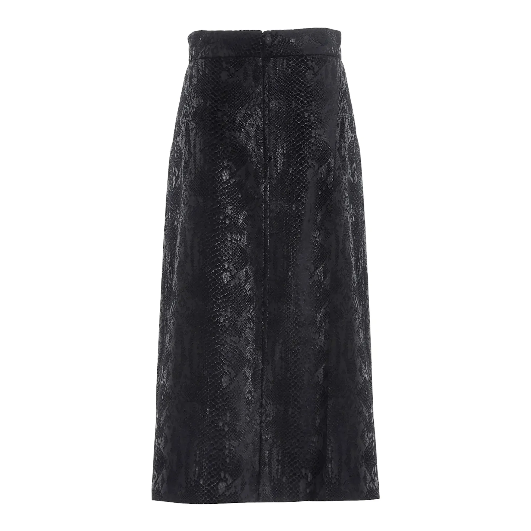 Saint Laurent Snake Skin Effect Skirt