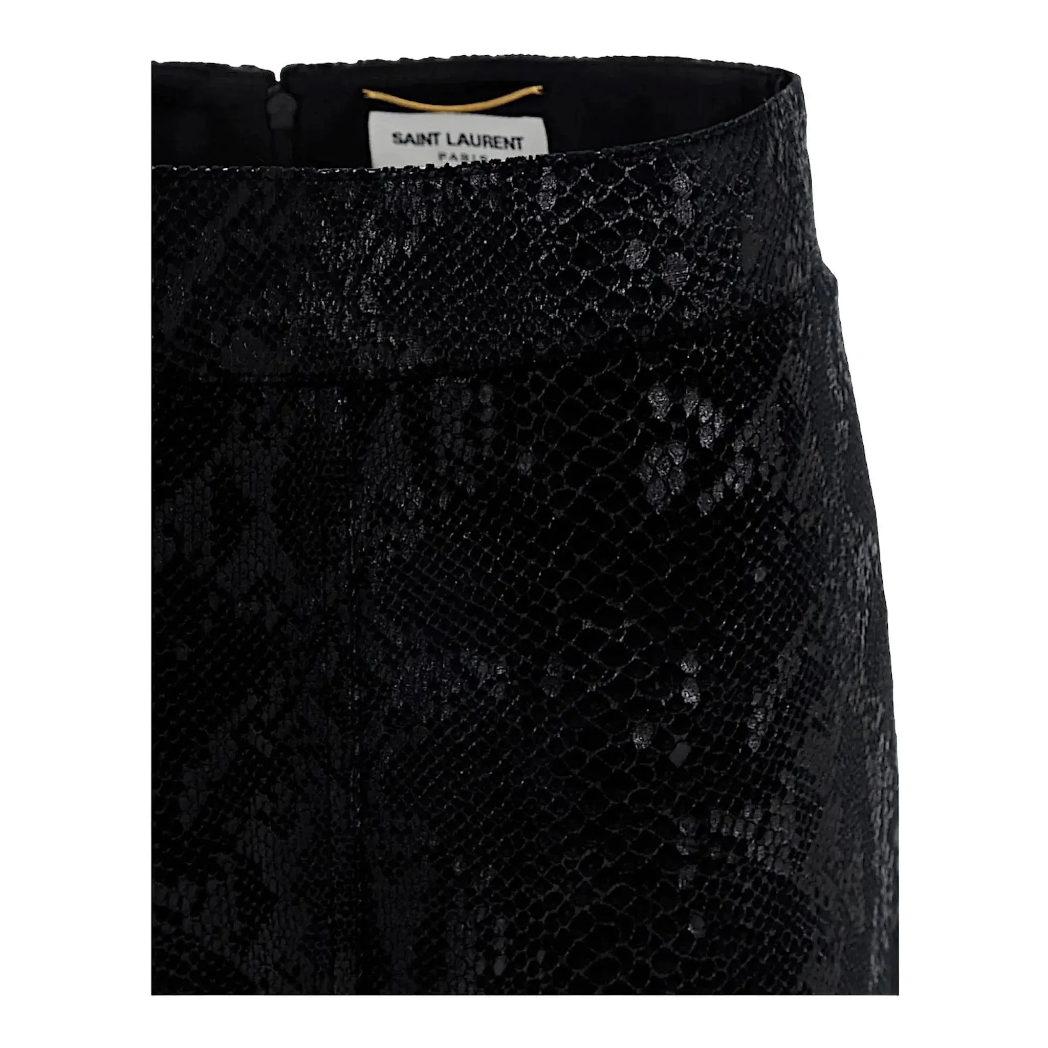 Saint Laurent Snake Skin Effect Skirt