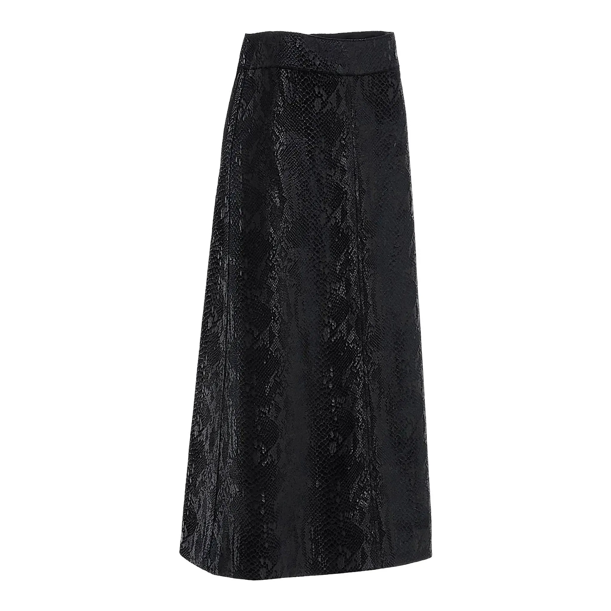 Saint Laurent Snake Skin Effect Skirt