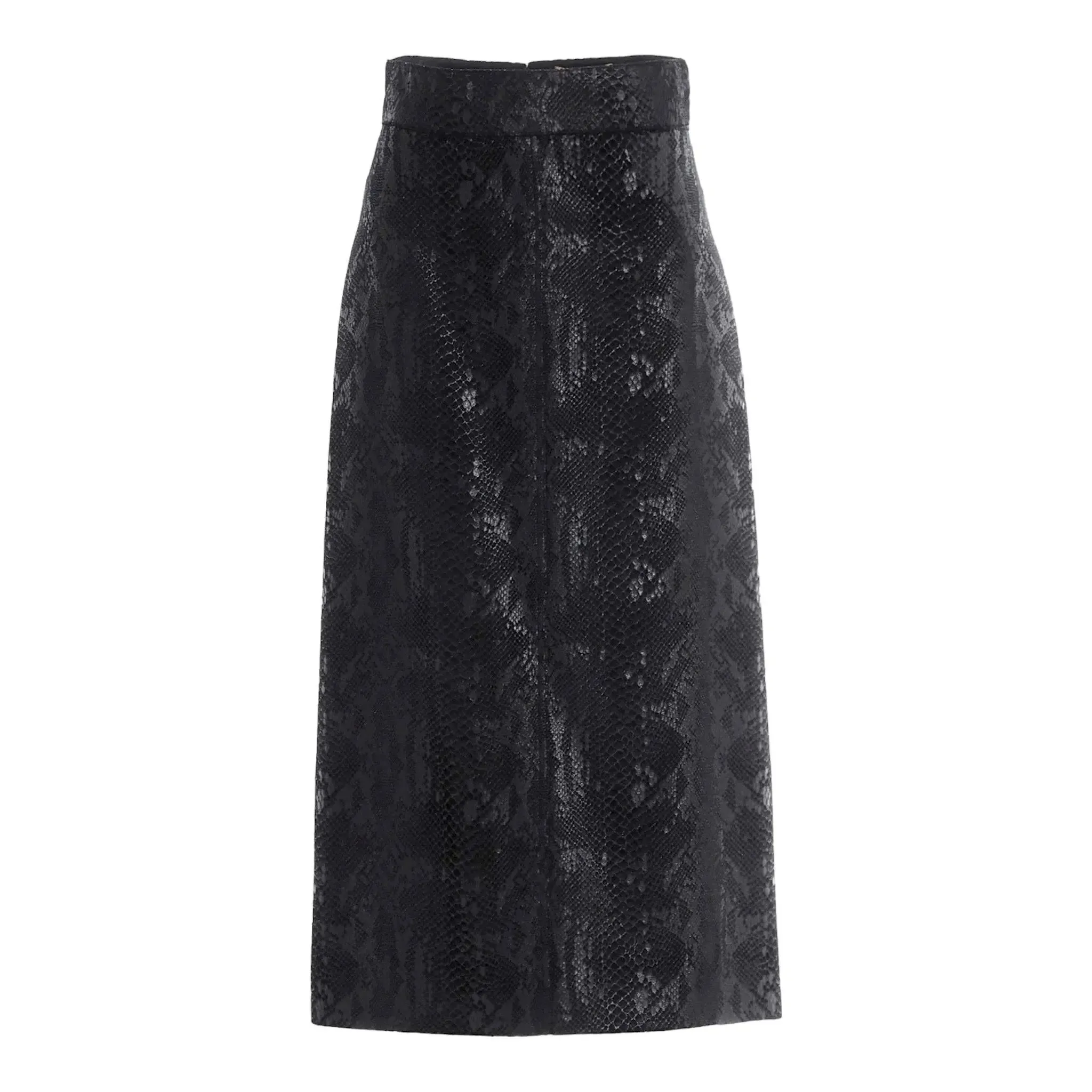 Saint Laurent Snake Skin Effect Skirt