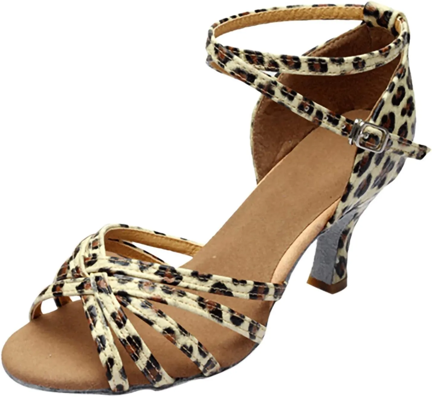 Sandals Women High Heel Fashion Dancing Shoes Ankle Strap Sandals Open Toe Arch Support Womens Sandals