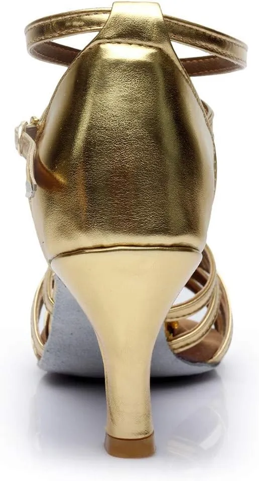 Sandals Women High Heel Fashion Dancing Shoes Ankle Strap Sandals Open Toe Arch Support Womens Sandals