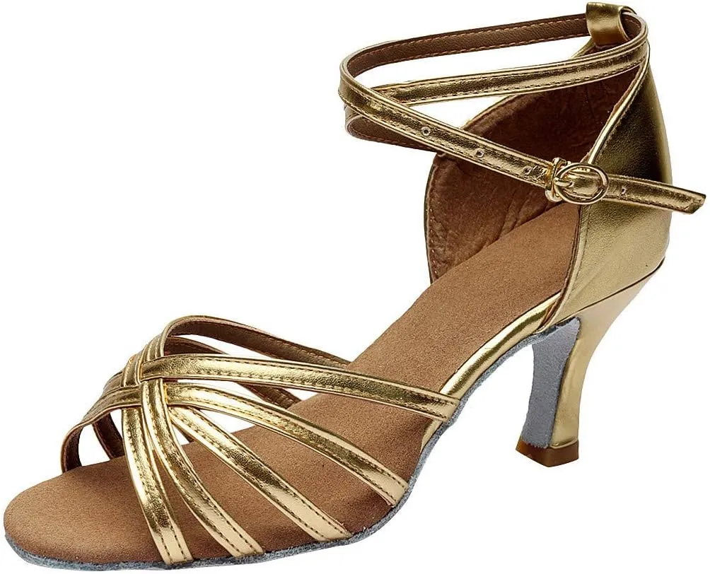 Sandals Women High Heel Fashion Dancing Shoes Ankle Strap Sandals Open Toe Arch Support Womens Sandals