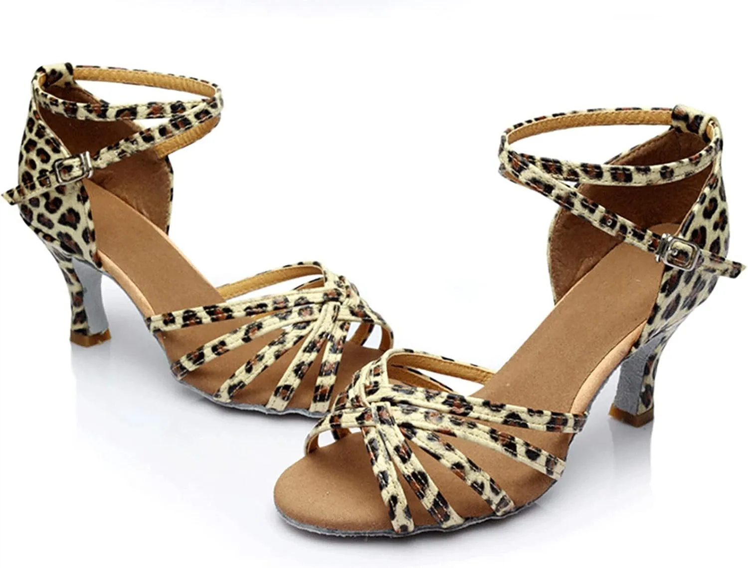 Sandals Women High Heel Fashion Dancing Shoes Ankle Strap Sandals Open Toe Arch Support Womens Sandals