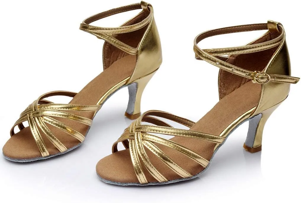Sandals Women High Heel Fashion Dancing Shoes Ankle Strap Sandals Open Toe Arch Support Womens Sandals