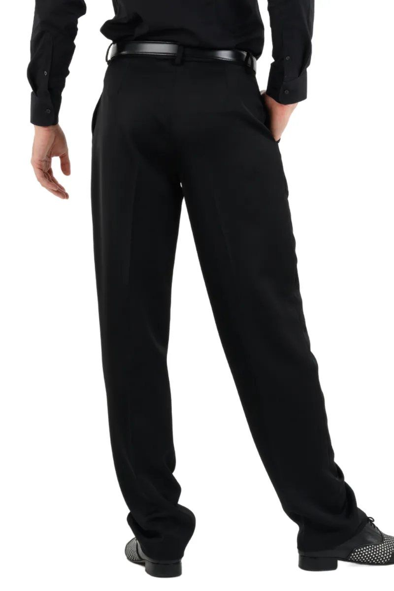 Satin Men's Tango Pants With Two Pleats